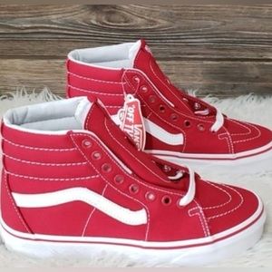 Super cute Vans Sk8 Hi Canvas Red White
High Top Sneakers